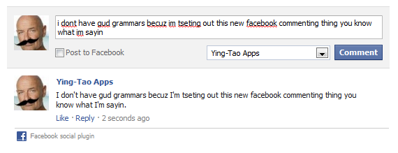 Facebook Grammar